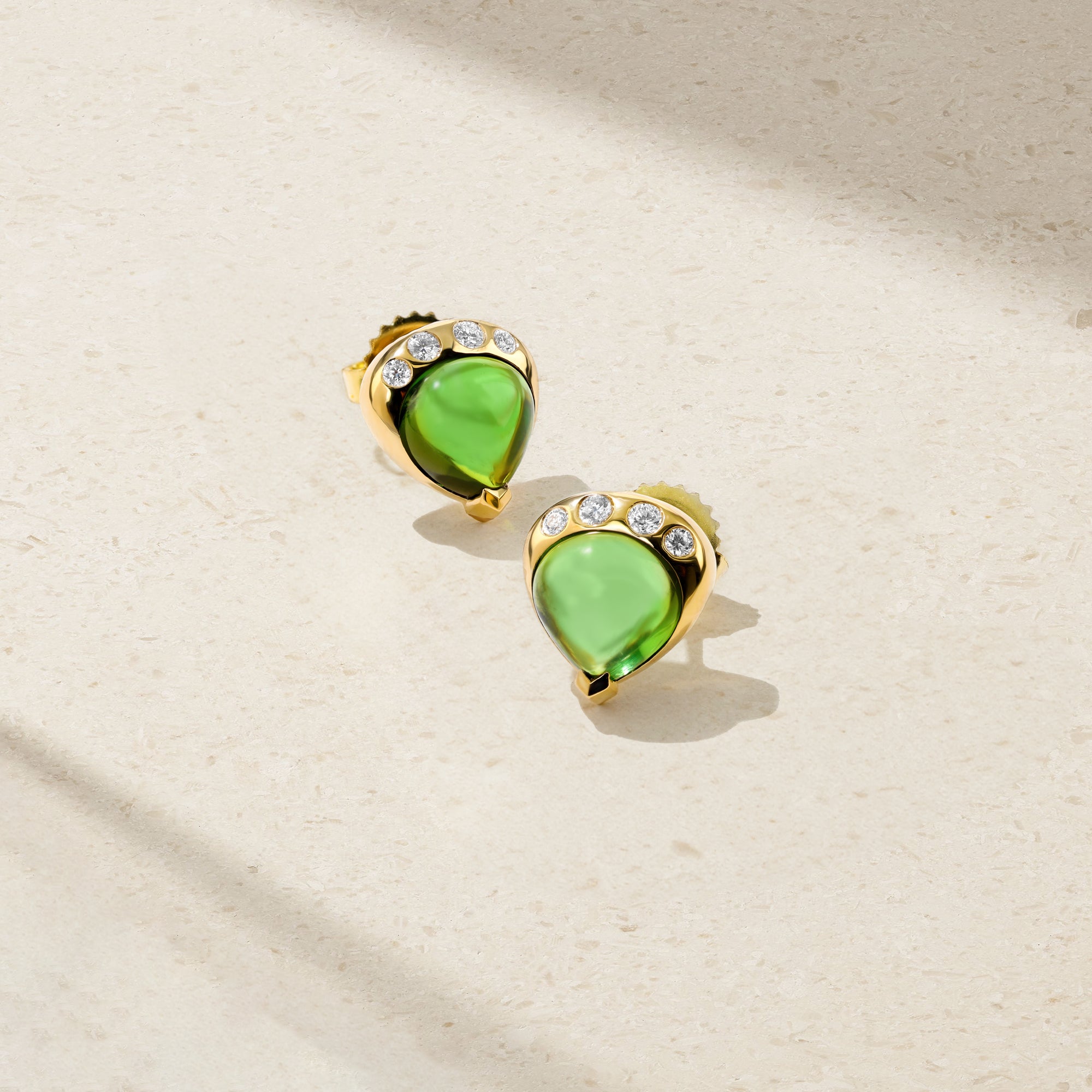 Gumdrop Green Tourmaline Stud Earrings – Mark Henry Jewelry