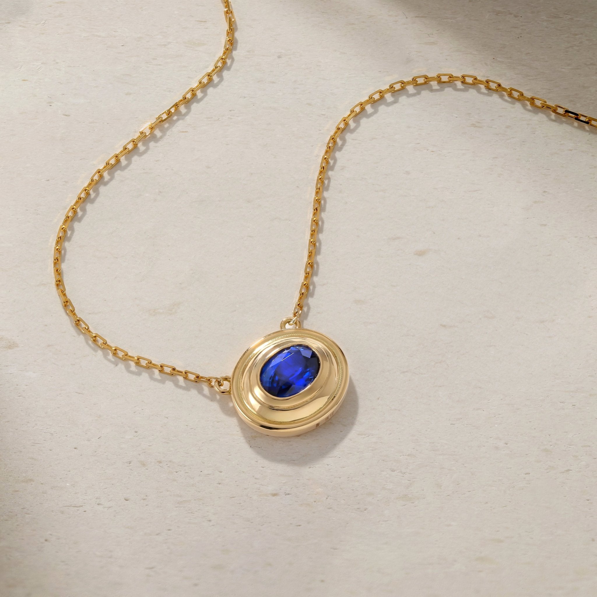 Colosseum Bezel Sapphire Necklace Mark Henry Jewelry Colosseum bezel sapphire necklace mark henry jewelry