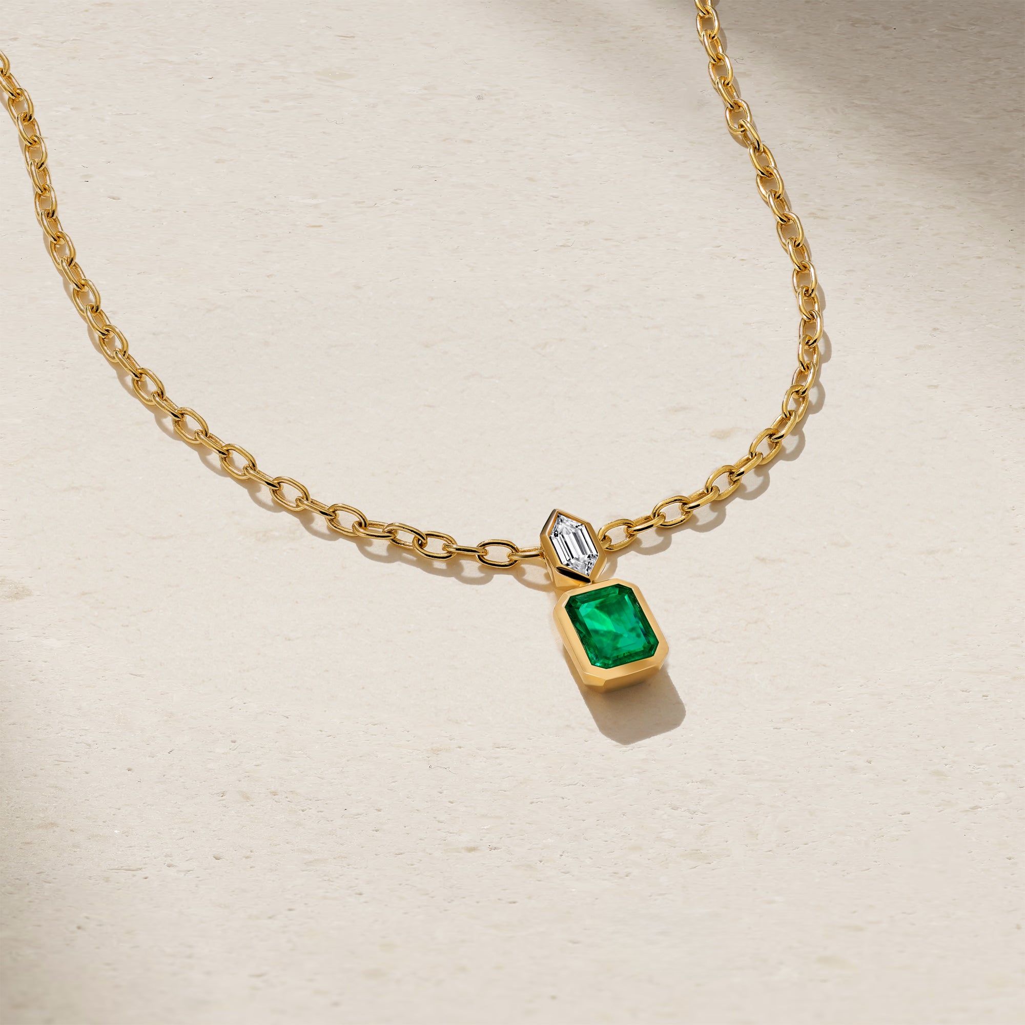 Silky Emerald and Diamond Pendant – Mark Henry Jewelry