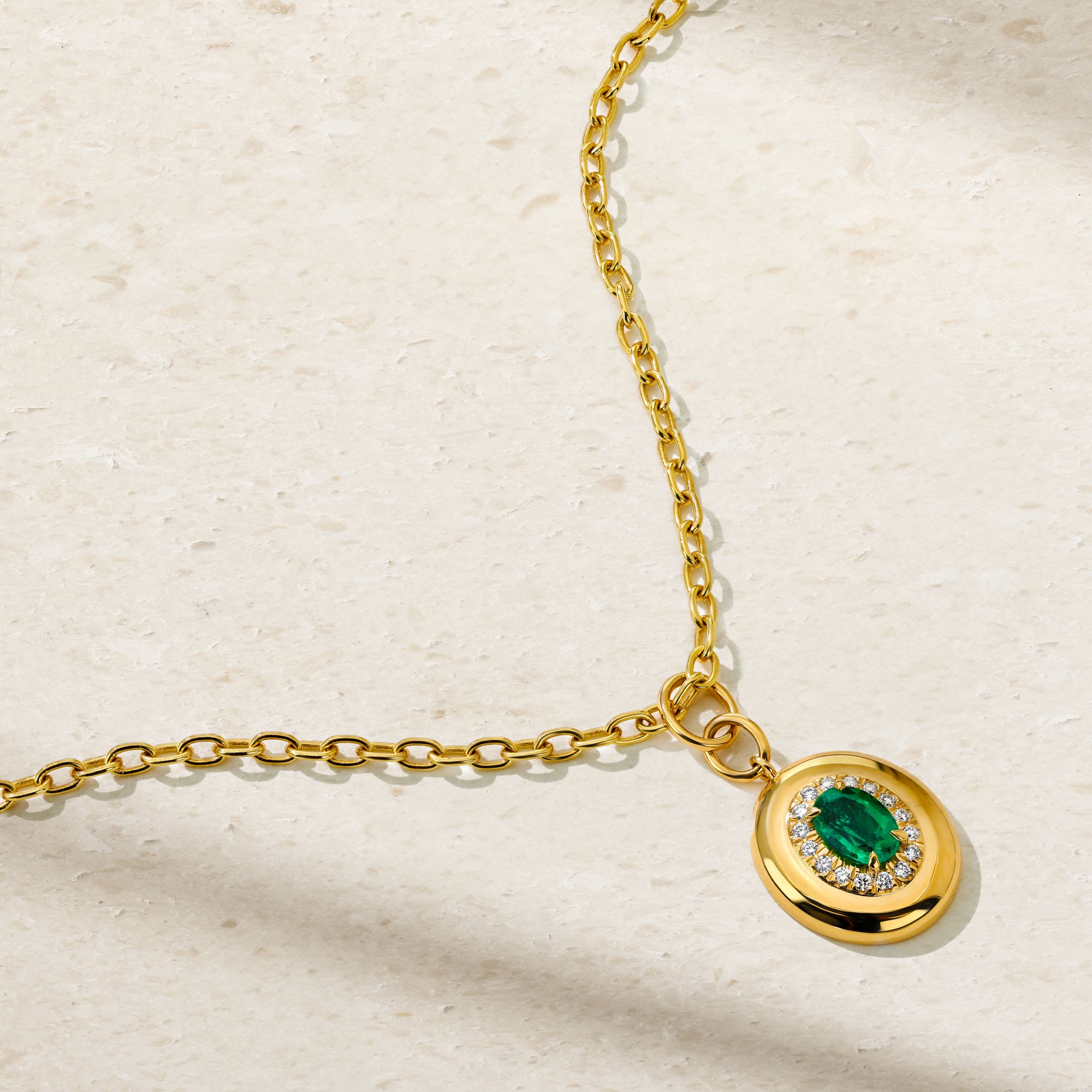Heirloomed Oval Emerald Pendant – Mark Henry Jewelry