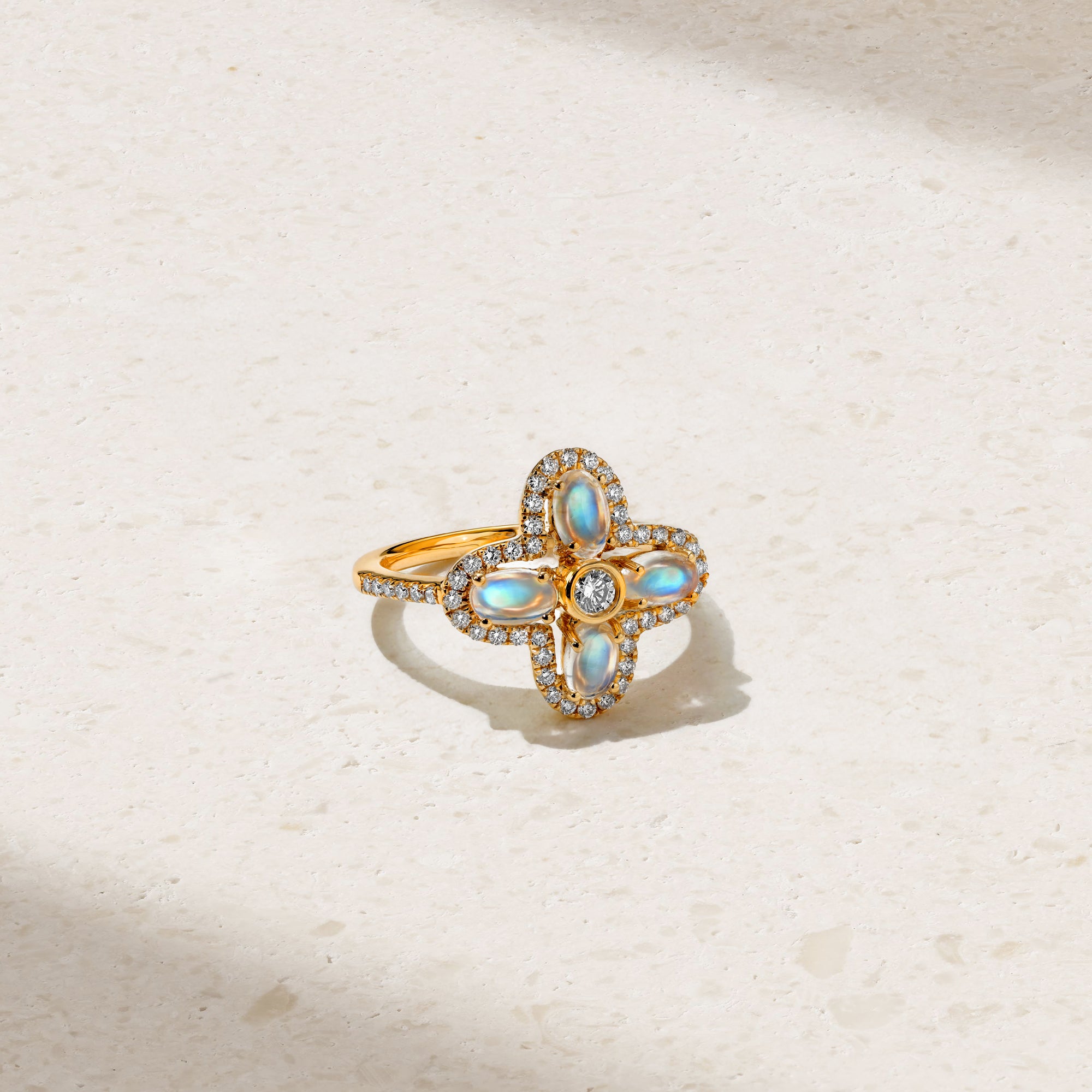 Moonstone and diamond Clearance