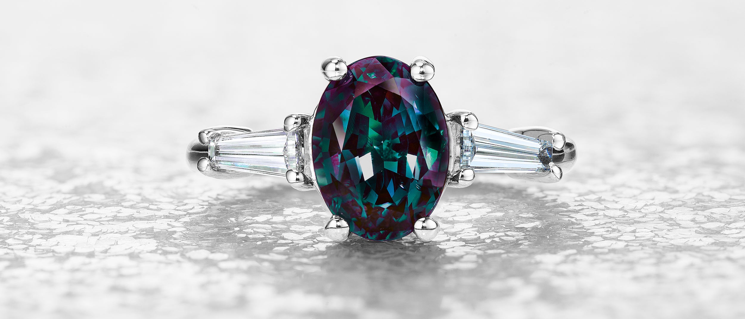 Magnificent Brazilian Alexandrite Rings