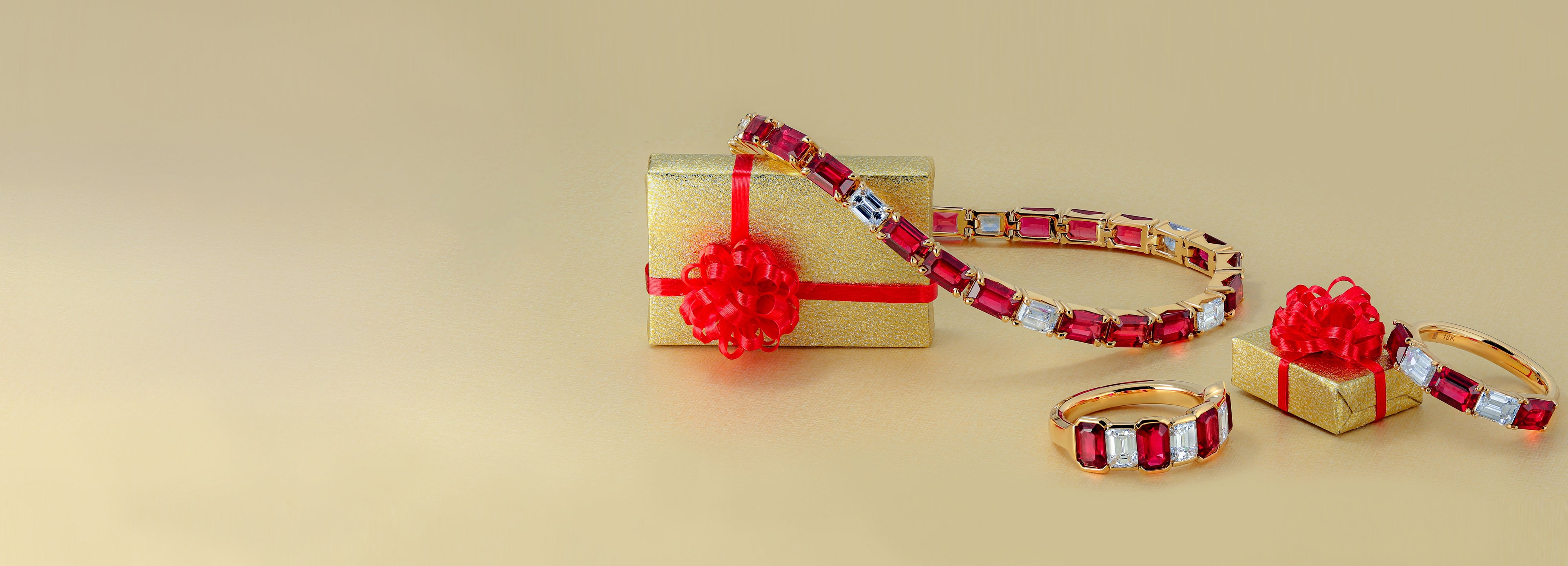 Coloured Jewellery Gift Boxes Bag Necklace Bracelet Ring Set