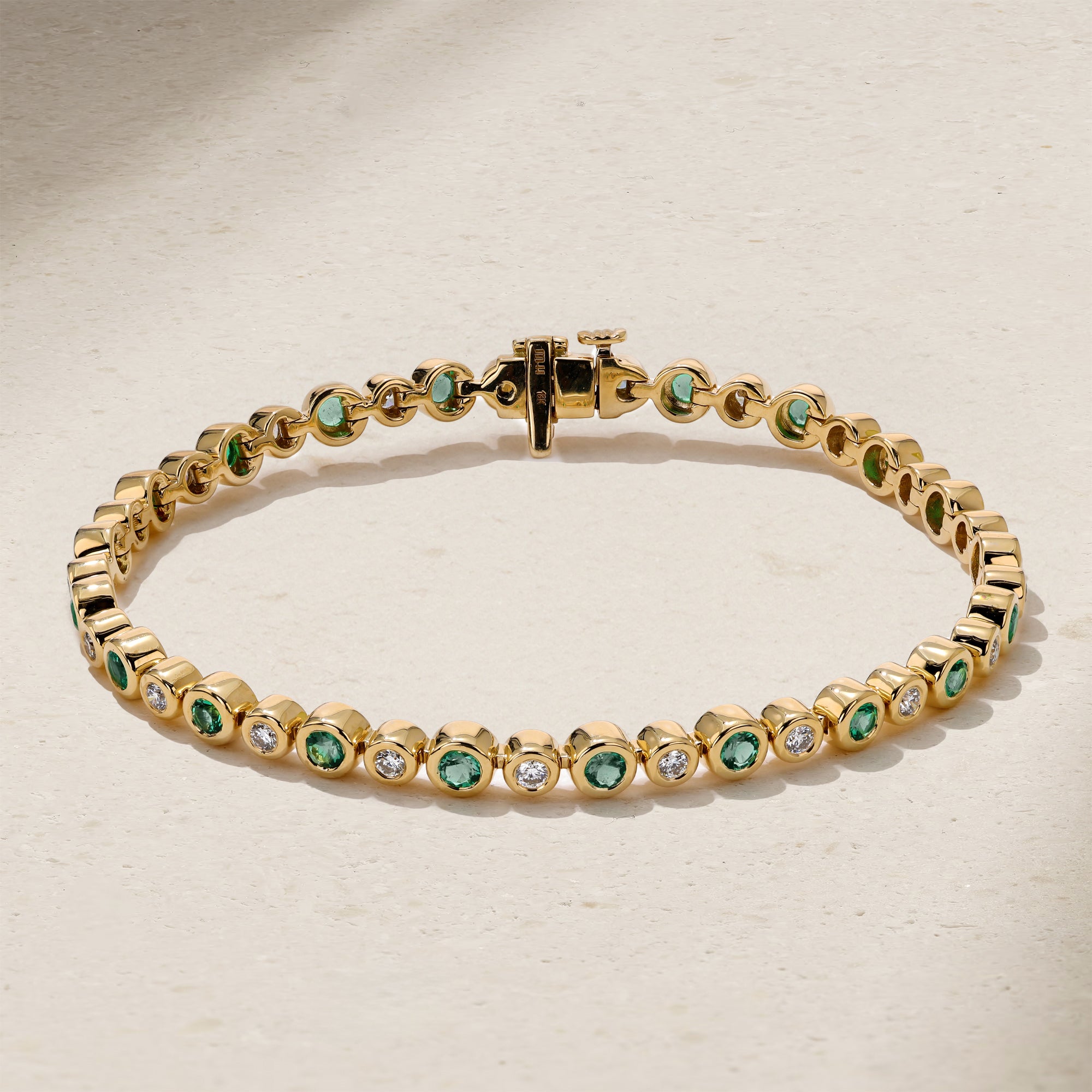 Bubbly Classic Alexandrite and Diamond Tennis Bracelet