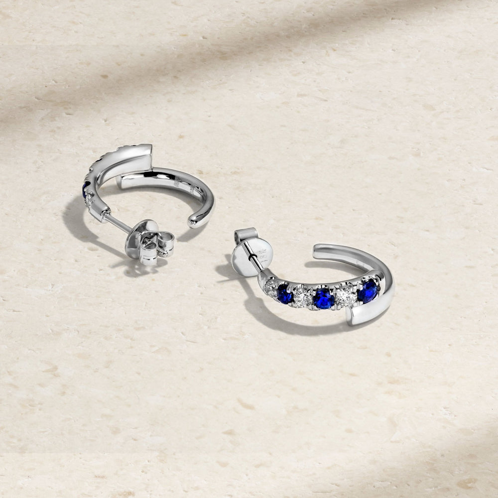 Coil Sapphire Earrings