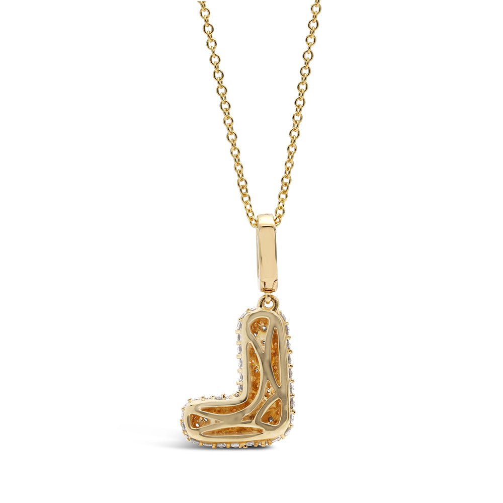 Initial L Diamond Pendant