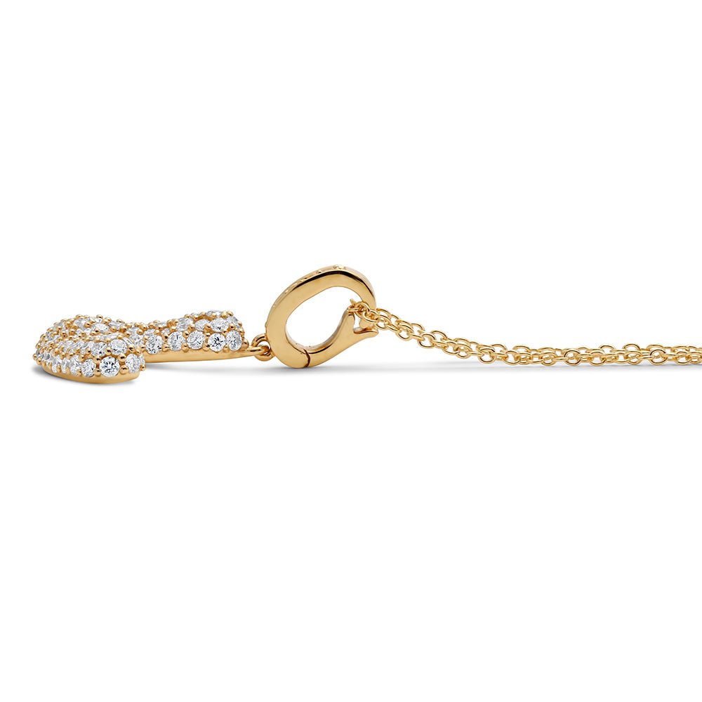 Initial "V" Diamond Pendant