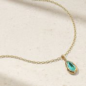 Aurum Pear Shape Paraiba Pendant