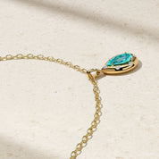 Aurum Pear Shape Paraiba Pendant