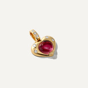 Gumdrop Heart Clip-On Charm