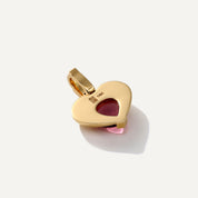 Gumdrop Heart Clip-On Charm