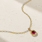 Aurum Cushion Shape Red Spinel Pendant