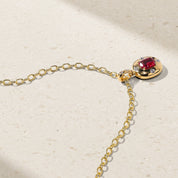 Aurum Cushion Shape Red Spinel Pendant