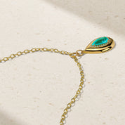 Heirloomed Pear Paraiba Pendant