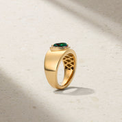 Heirloomed Pear Alexandrite Cigar Band