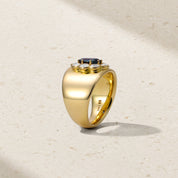 Modern Fleur Alexandrite and Diamond Ring