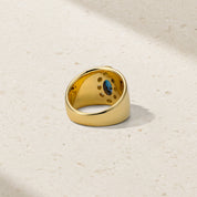 Modern Fleur Alexandrite and Diamond Ring